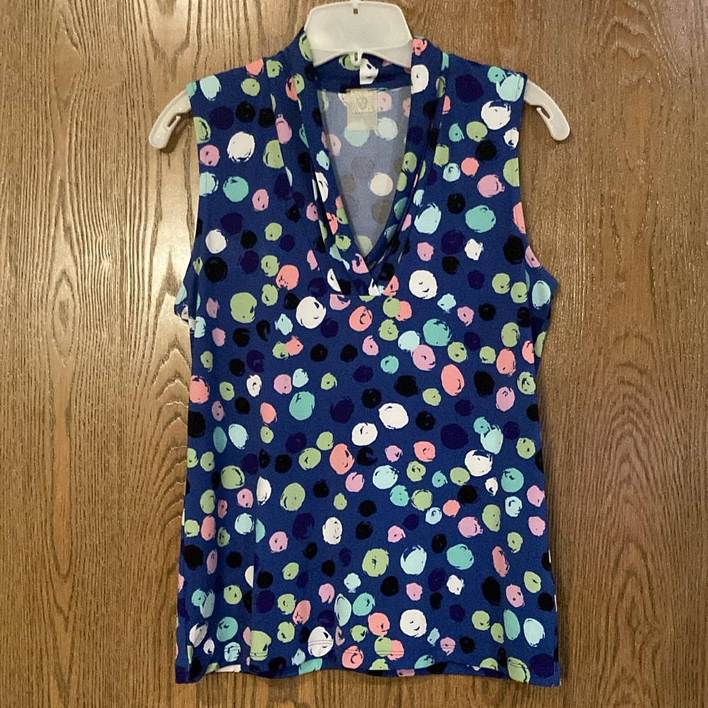 Colorful Sleeveless Blouse